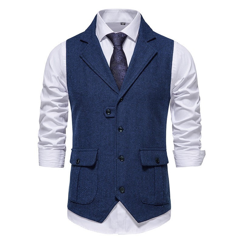 Men's Formal Dress Vest and Adjustable Back Strap
