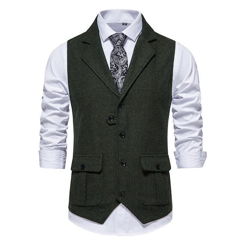Men's Formal Dress Vest and Adjustable Back Strap