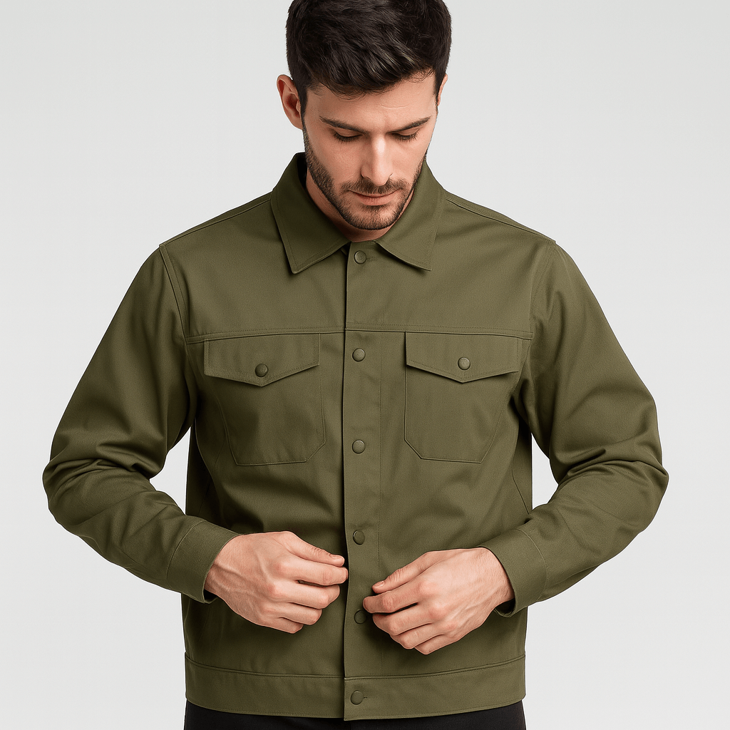 Luminovi | Structured Fit Denim Jacket