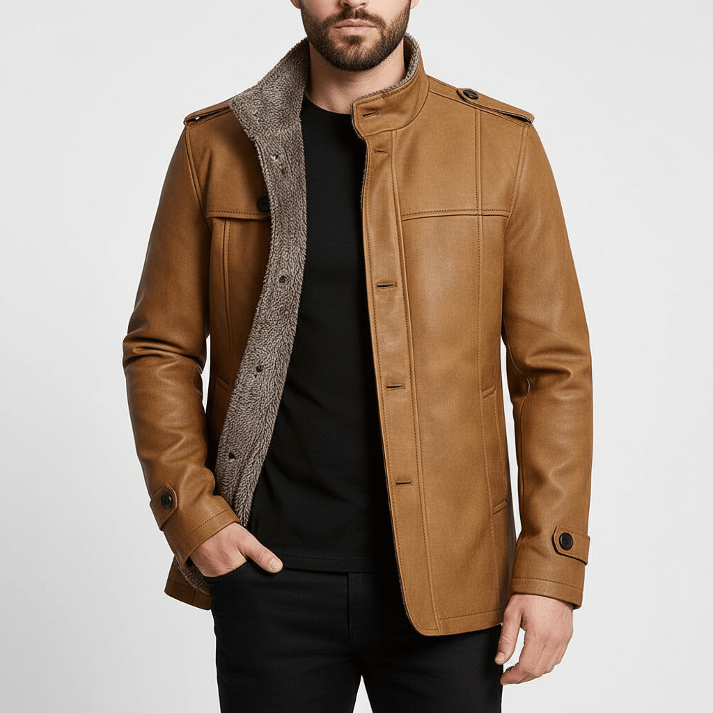 Luminovi | Classic Suede Overcoat