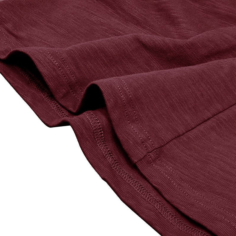 Men's Henley Shirt with Long Sleeve and Soft Breathable Knit, Regular Fit