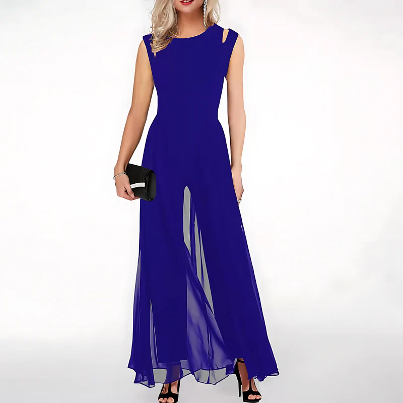 Cotton Tailored Jumpsuit with Unrestricted Movement