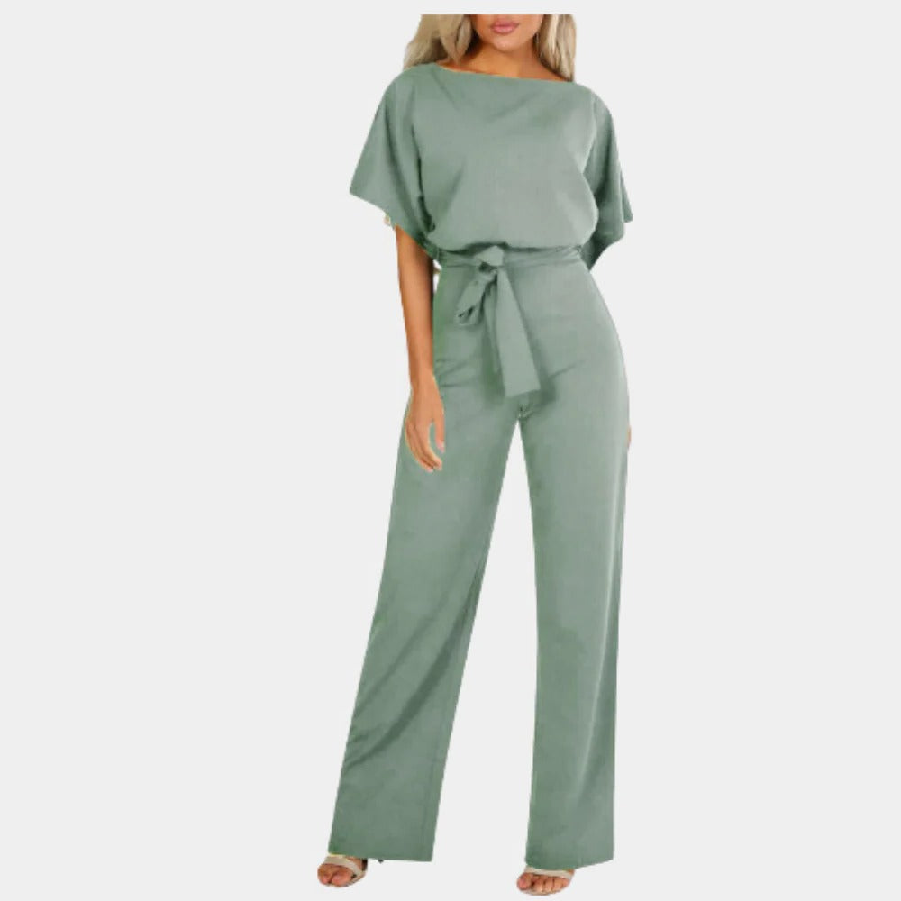Women's One-Piece Jumpsuit with Breathable Fabric and Classic Cut