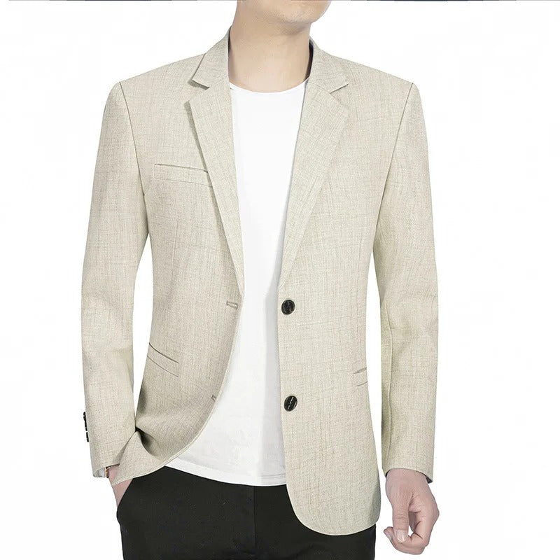 Slim Fit Blazer with Single Breasted Front and Vintage Tailoring