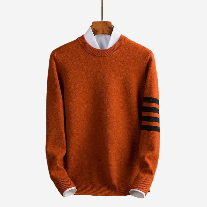 LUMINOVI | Fine Gauge Crew Neck Sweater