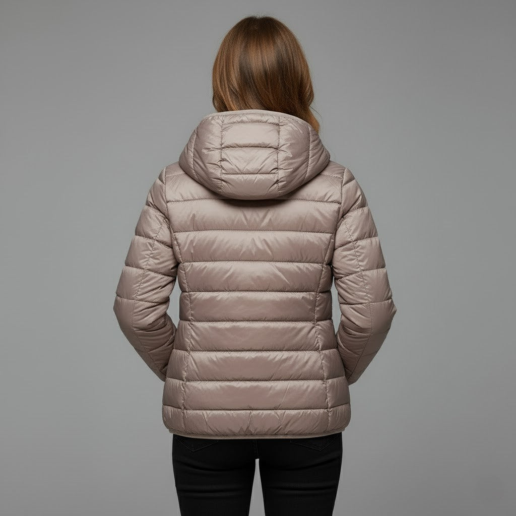 Lightweight Padded Jacket for Women with Breathable Lining
