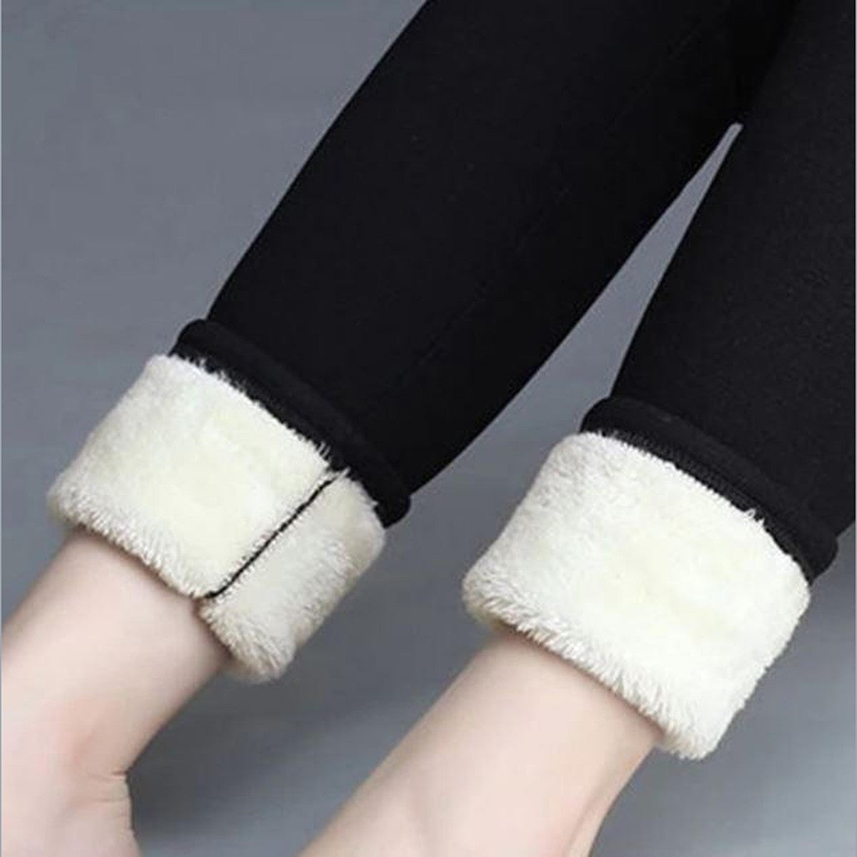 High Waisted Thermal Leggings with Thick Plush Fleece Lining for Cold Weather