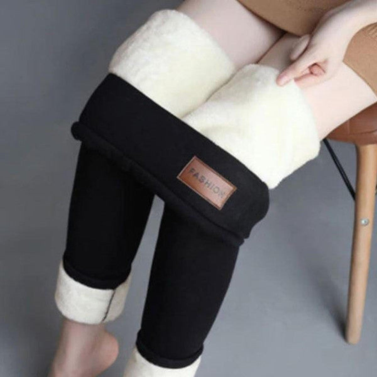 High Waisted Thermal Leggings with Thick Plush Fleece Lining for Cold Weather
