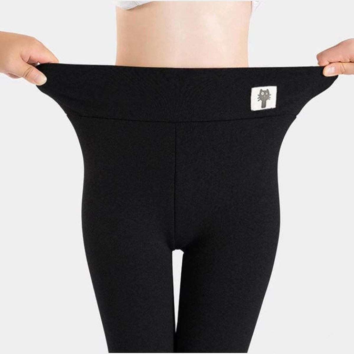 High Waisted Thermal Leggings with Thick Plush Fleece Lining for Cold Weather