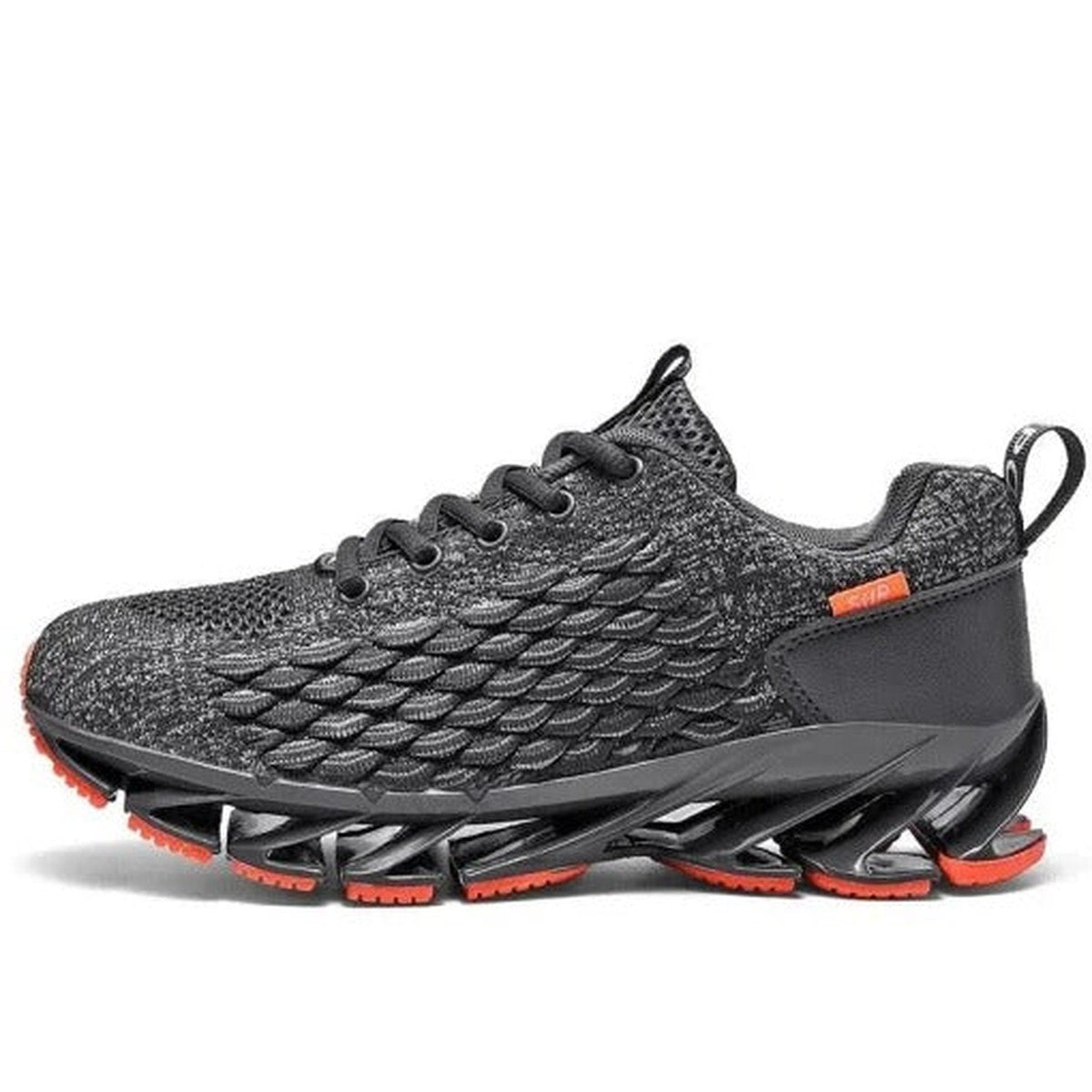Men Breathable Knit Running Sneakers with Shock Absorbing Cushion Sole