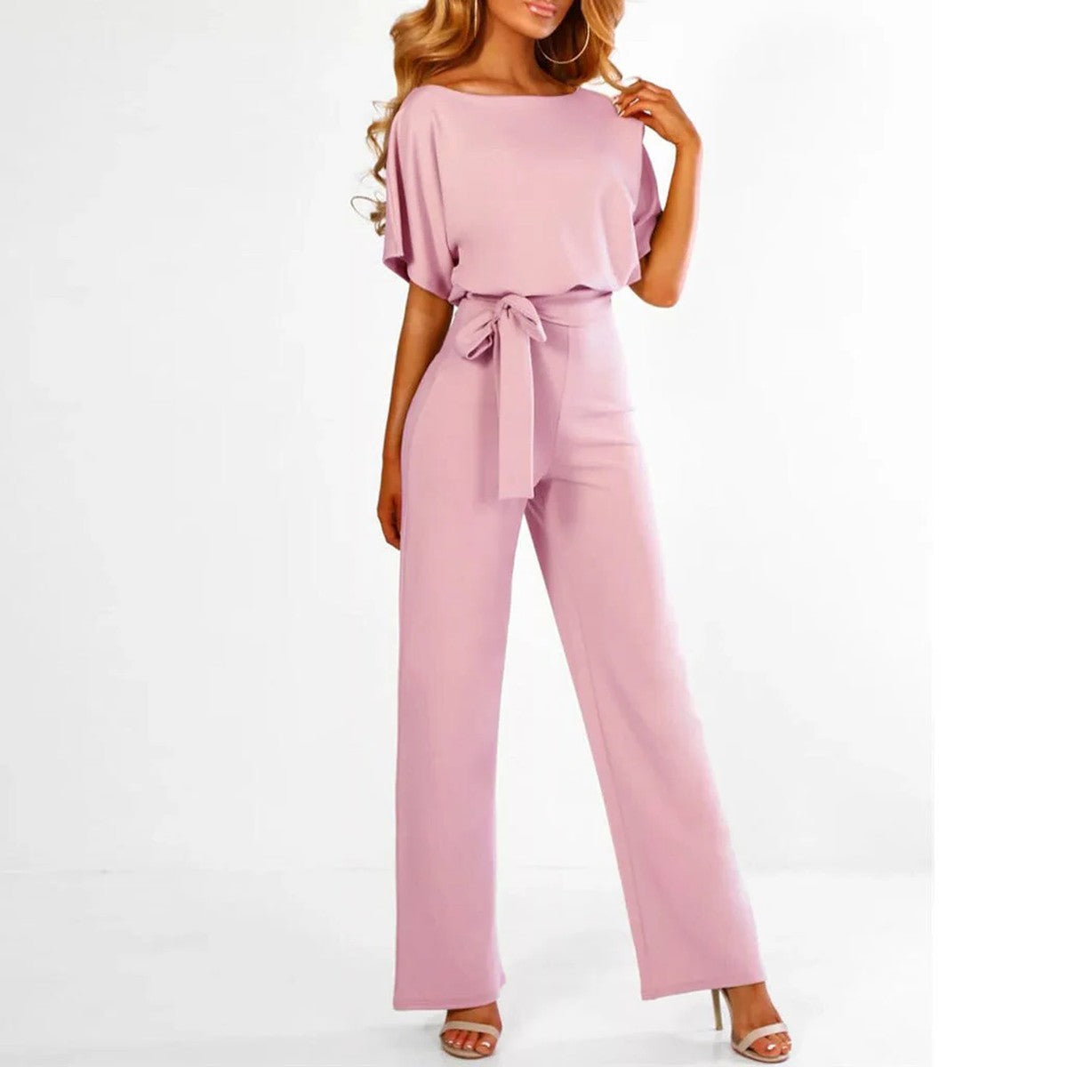 Sleeveless Wide Leg Jumpsuit with Front Patch Pockets