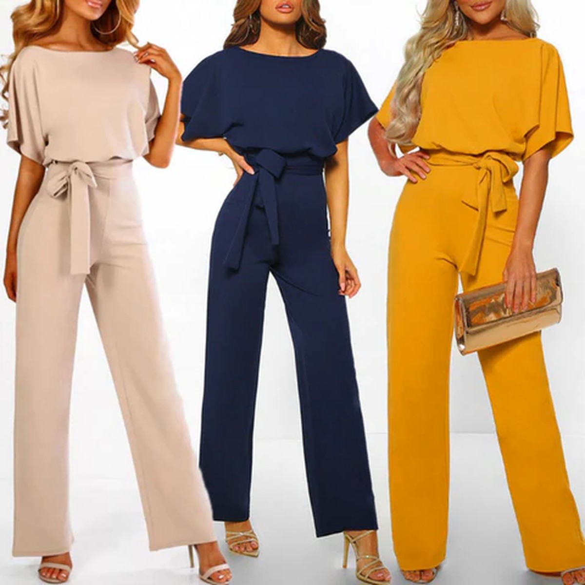 Sleeveless Wide Leg Jumpsuit with Front Patch Pockets