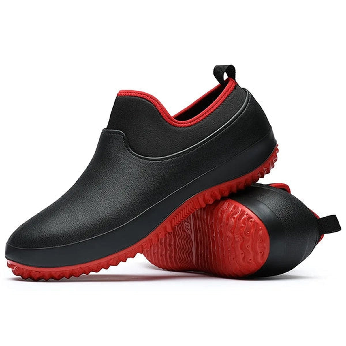Cushioned Safety Work Shoes with Slip Resistant Grip and Steel Toe Protection