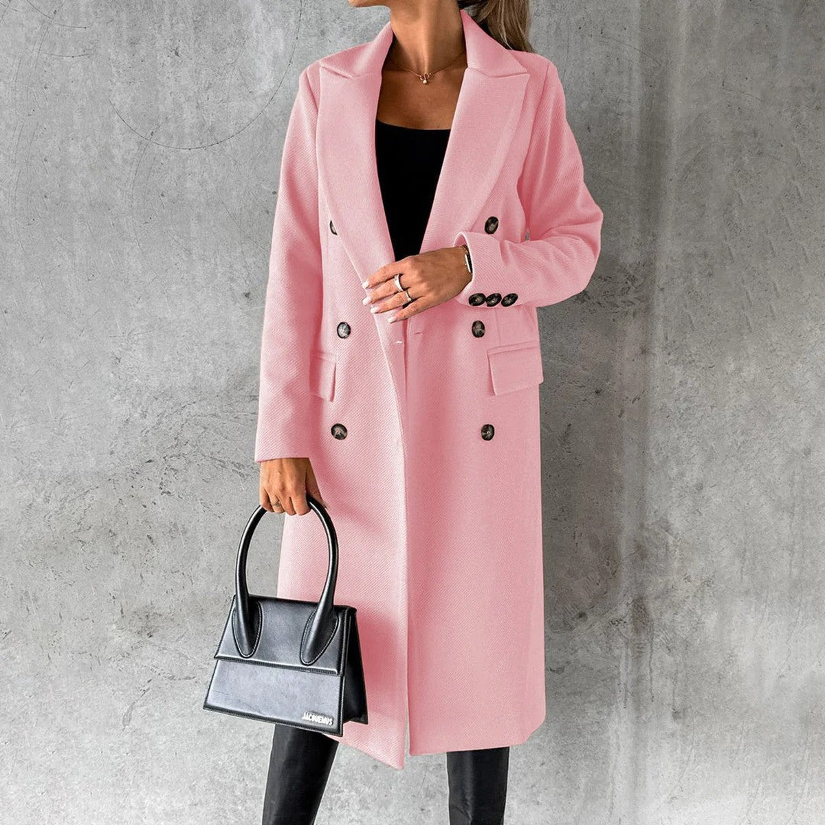 Mid Length Winter Parka with Plush Fleece Lined Hood and Front Pockets