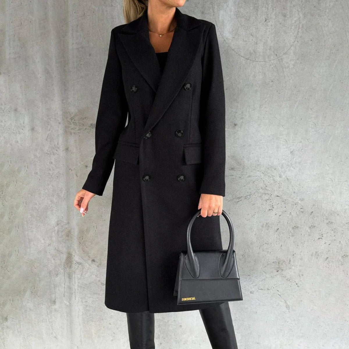 Mid Length Winter Parka with Plush Fleece Lined Hood and Front Pockets