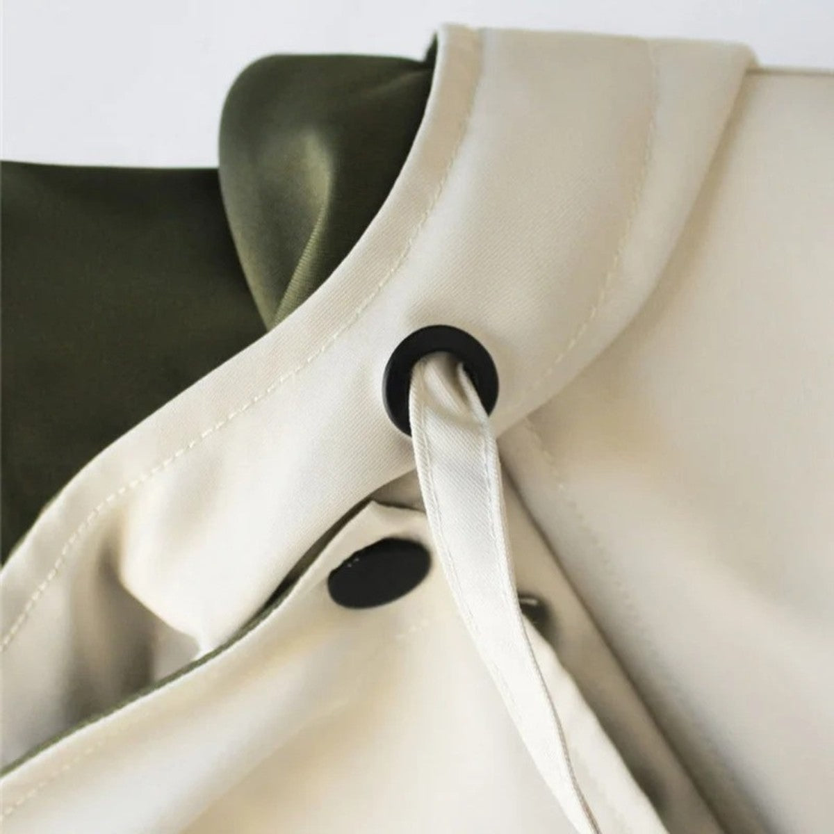 Women Oversized Trench Coat with Double Breasted Closure and Waist Belt