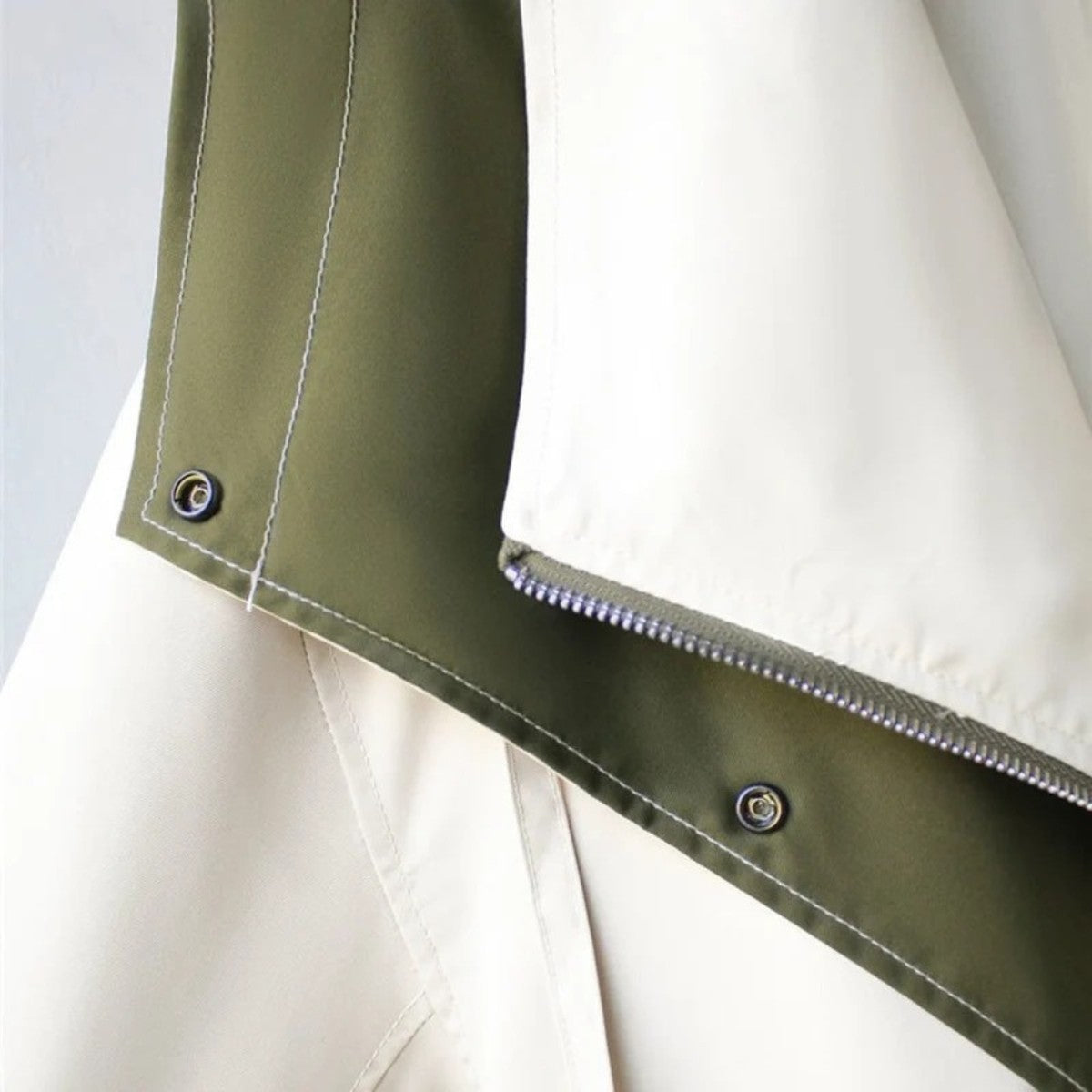 Women Oversized Trench Coat with Double Breasted Closure and Waist Belt