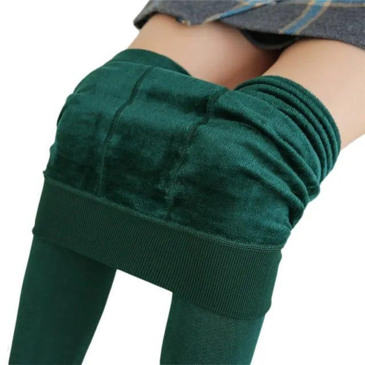 Thermal Fleece Lined Tights with High Waist and Thick Warm Interior Lining