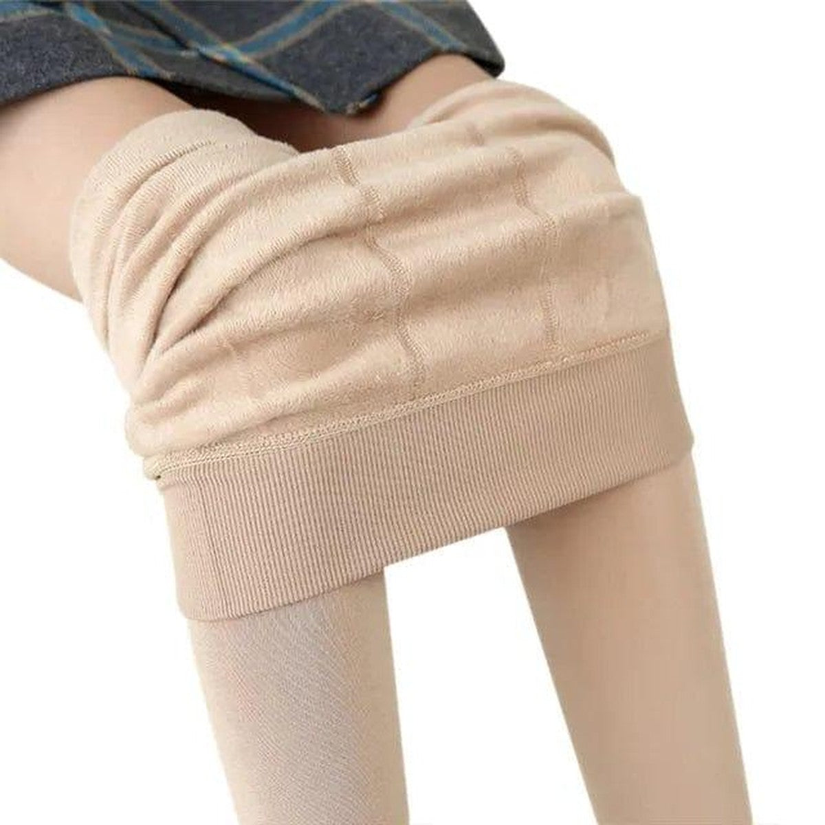 Thermal Fleece Lined Tights with High Waist and Thick Warm Interior Lining
