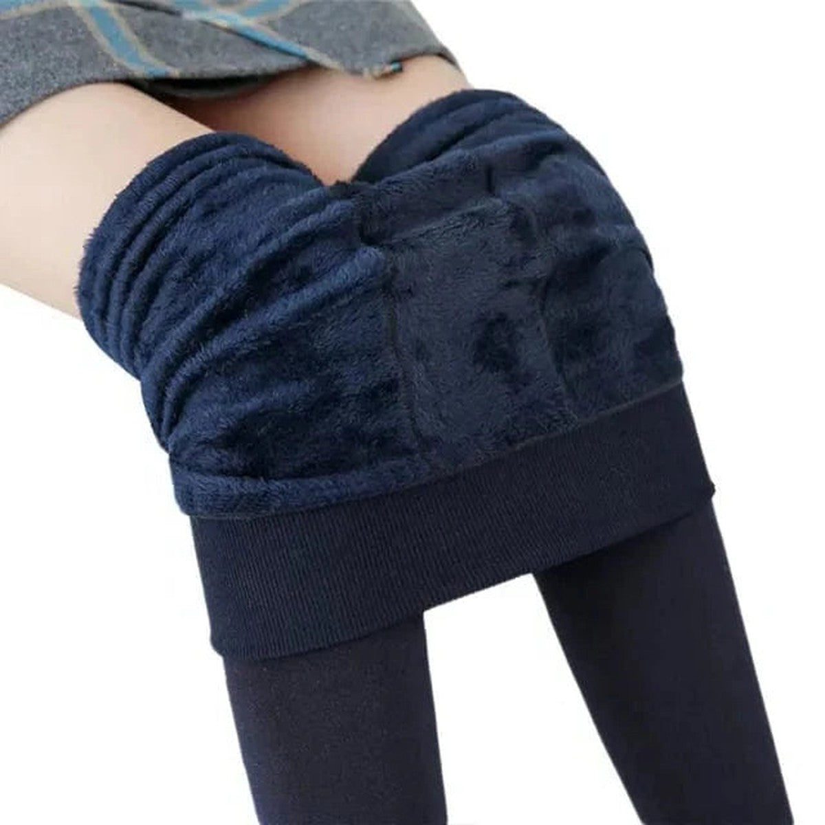 Thermal Fleece Lined Tights with High Waist and Thick Warm Interior Lining