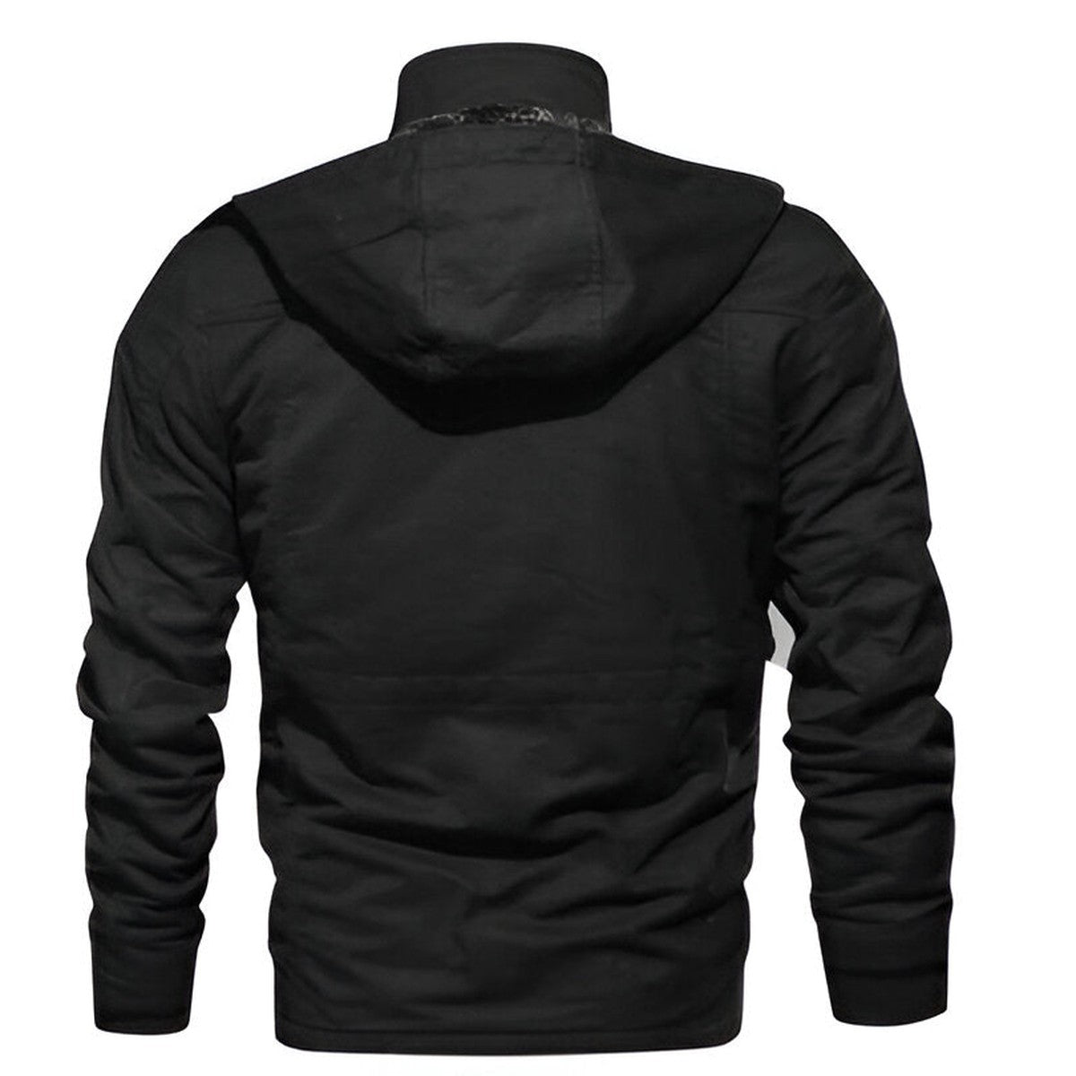 Sherpa Fleece Winter Coat with Faux Fur Trim and Toggle Buttons