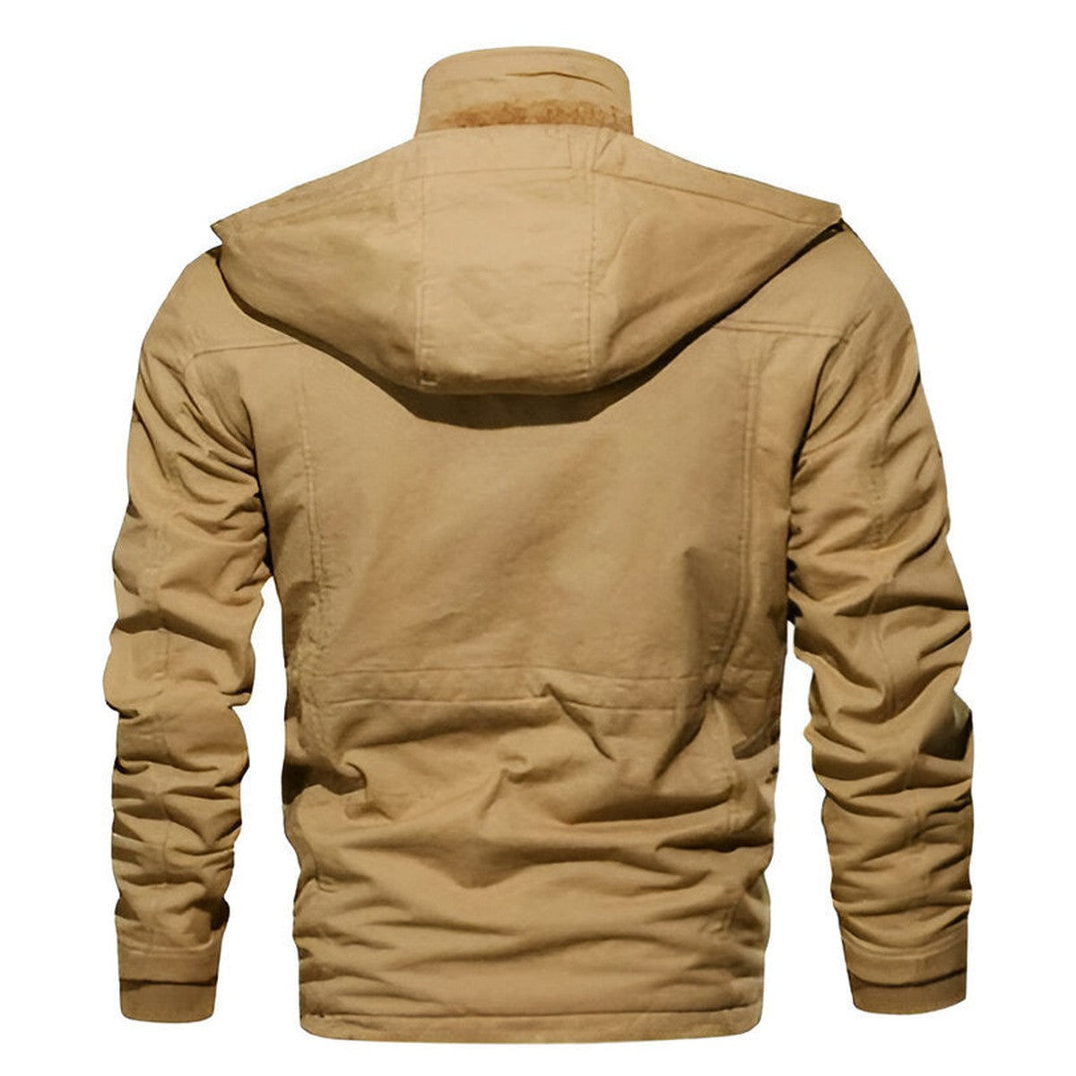 Sherpa Fleece Winter Coat with Faux Fur Trim and Toggle Buttons