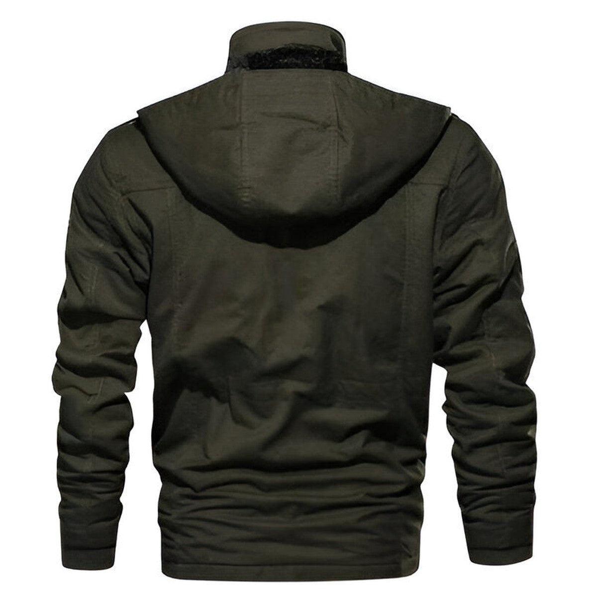Sherpa Fleece Winter Coat with Faux Fur Trim and Toggle Buttons