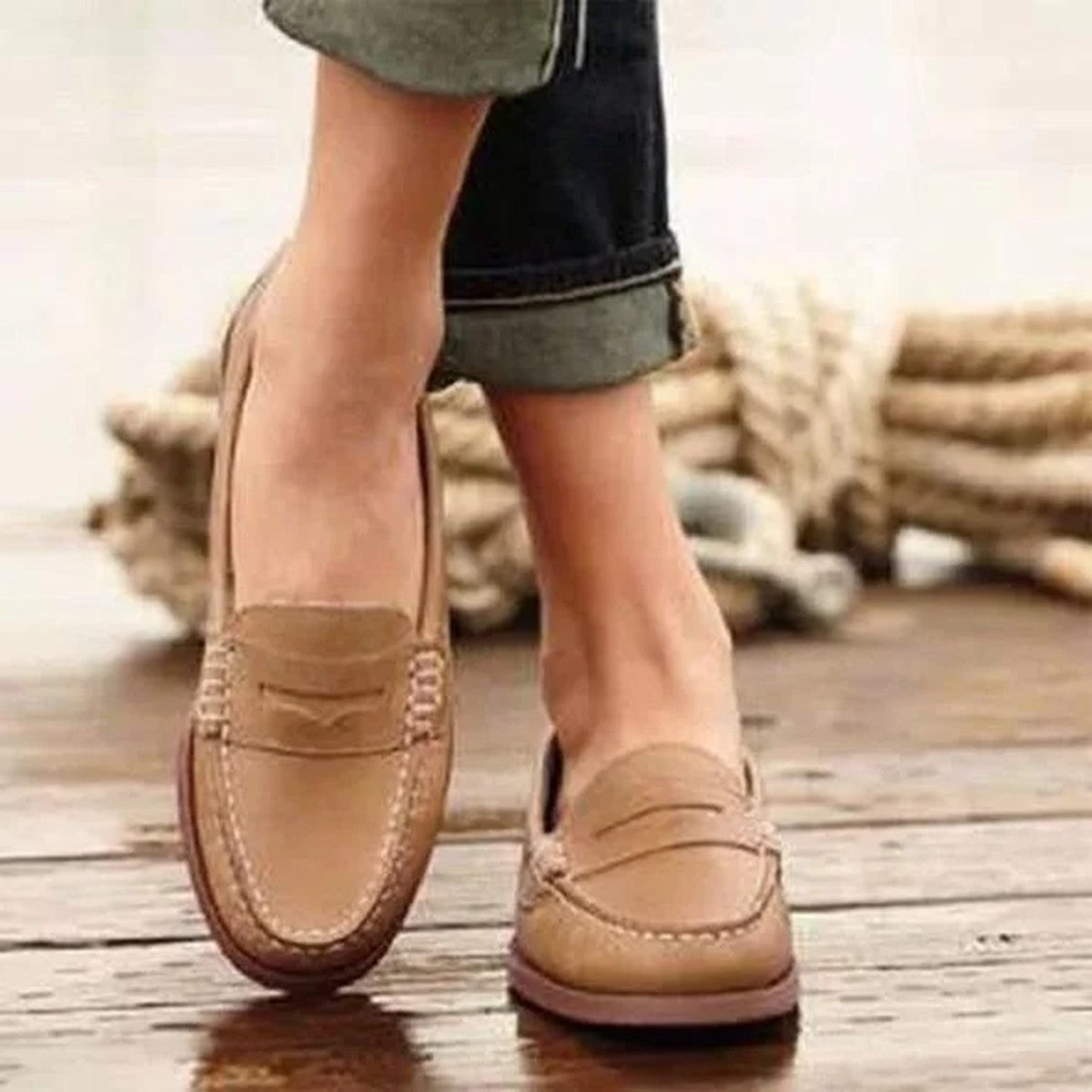 Women Pointed Toe Dress Shoes with Low Block Heel and Buckle Strap