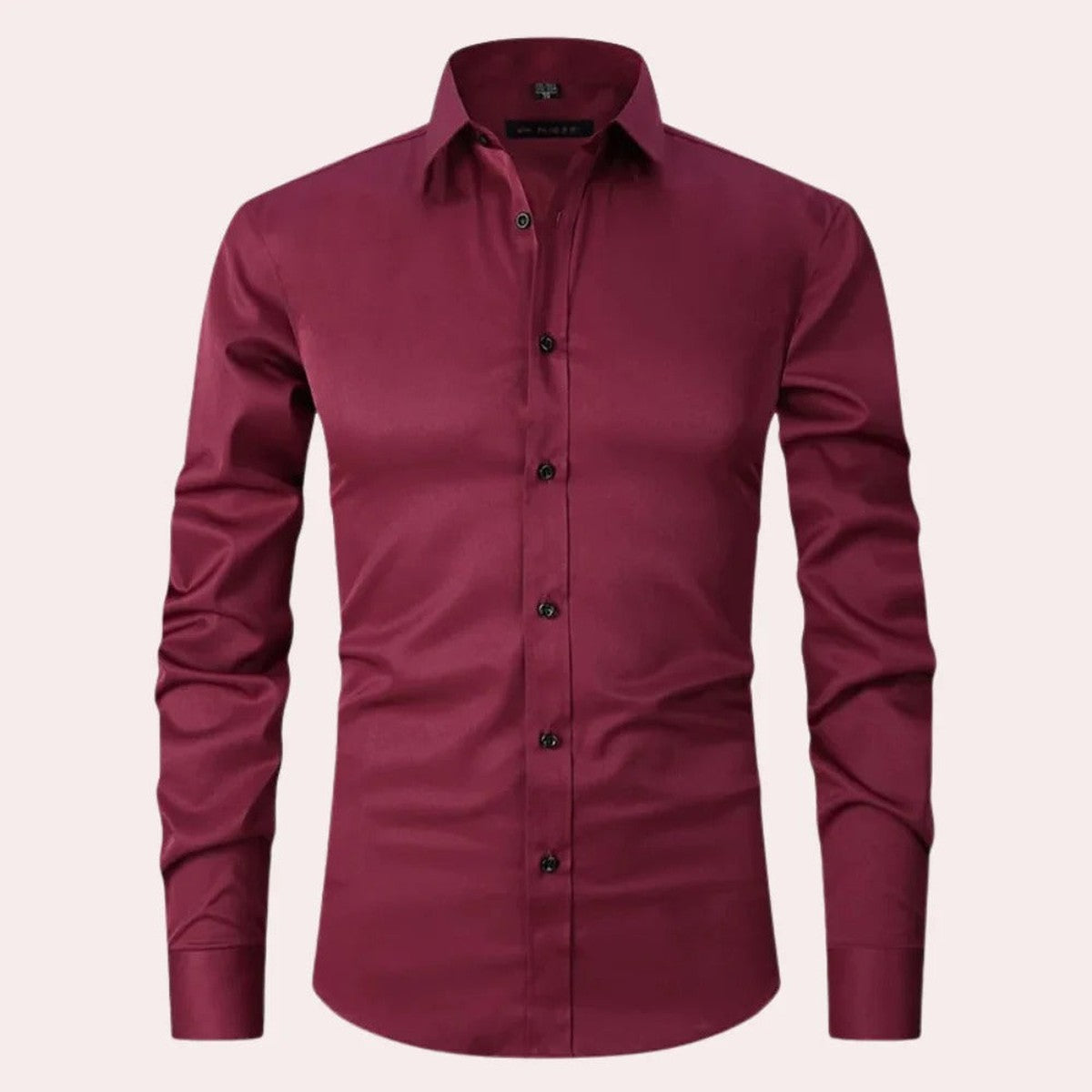 Men Short Sleeve Button Down Dress Shirt with Flexible Stretch Fabric