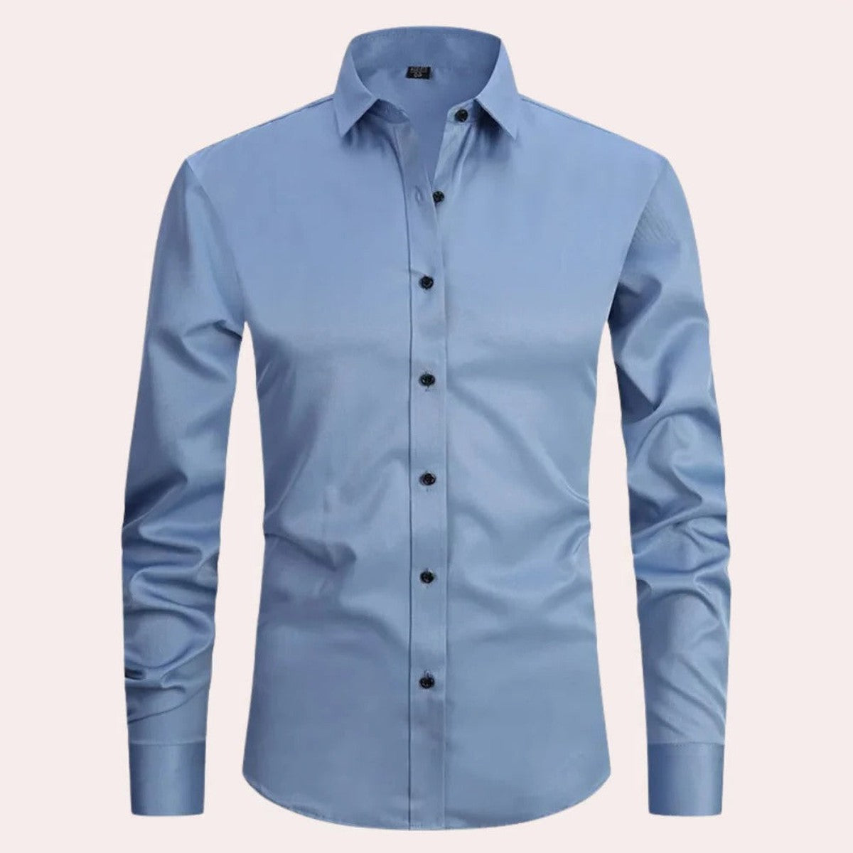 Men Short Sleeve Button Down Dress Shirt with Flexible Stretch Fabric