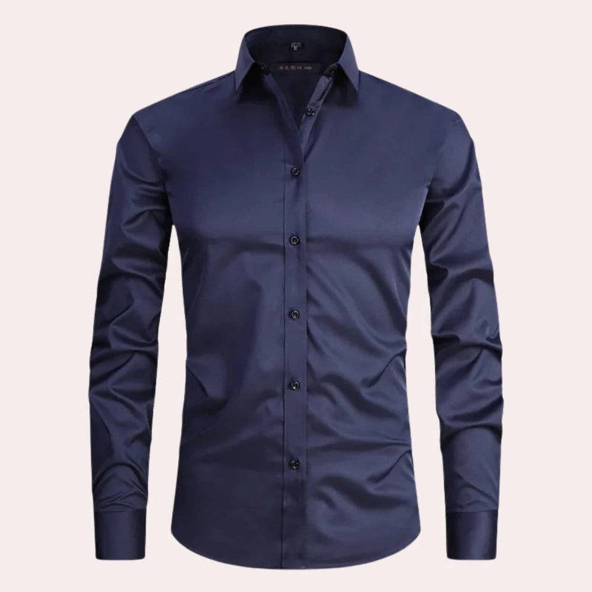Men Short Sleeve Button Down Dress Shirt with Flexible Stretch Fabric